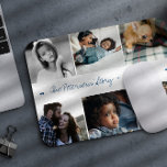 Tapis De Souris Famille histoire 6 photo collage moderne texte per<br><div class="desc">Racontez l'histoire de votre famille en six images personnalisées avec un joli bloc-souris de collage photo pour les garder proches pendant votre temps de travail.           Facile à personnaliser avec vos photos et texte !</div>