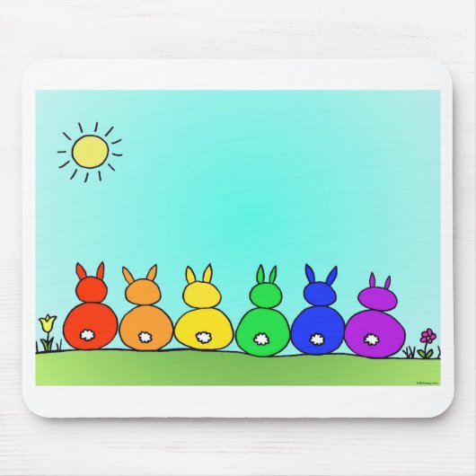 Tapis De Souris Famille Mousepad de lapin (Devant)