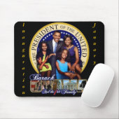 Tapis De Souris Famille-Mousepad d'OBAMA-1ST (Avec souris)