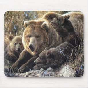 Tapis De Souris Famille Mousepad d'ours