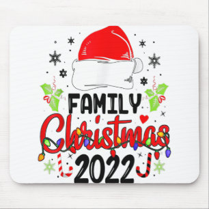 Tapis De Souris Famille Noël 2022 Equipe Correspondante Père Noël