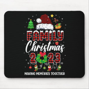 Tapis De Souris Famille Noël 2023 Equipe Correspondante Père Noël