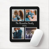 Tapis De Souris Famille personnalisée 4 photo collage modèle (Avec souris)