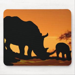 Tapis De Souris famille rhino