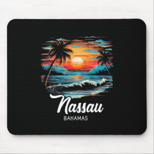 Tapis De Souris Famille Vacances Retro Sunset Bahamas Nau