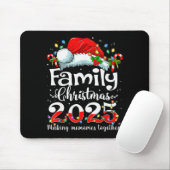 Tapis De Souris Family Christmas 2025 Matching Squad Santa Elf Fun (Avec souris)