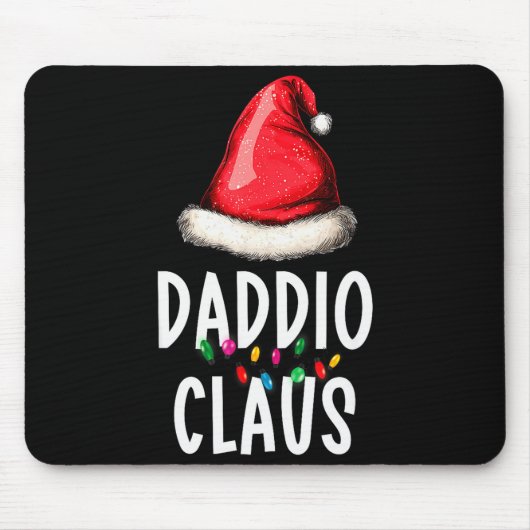 Tapis De Souris Family Daddio Claus Christmas Santa's Pajama Match (Devant)