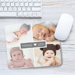Tapis De Souris Family Love Photo Collage Gray<br><div class="desc">Message me if you need assistance or have any special requests.</div>