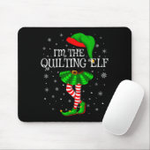 Tapis De Souris Family Matching Women Girls I'm The Quilting Elf C (Avec souris)