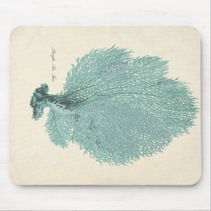 Tapis De Souris Fan de mer Pacifique magnifique de turquoise/Aqua
