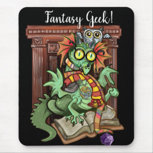 Tapis De Souris Fan Dragon "Geek Imaginaire !"