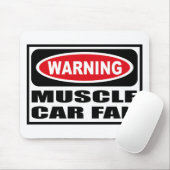 Tapis De Souris FAN Mousepad de VOITURE de MUSCLE d'avertissement (Avec souris)