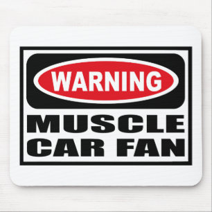 Tapis De Souris FAN Mousepad de VOITURE de MUSCLE d'avertissement