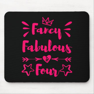 Tapis De Souris Fancy Fabuleuse Et Fille Agée De 4 Ans