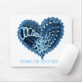 Tapis De Souris Fancy Heart Fire Doodle (Avec souris)
