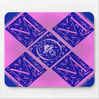 Tapis De Souris Fancy Mama Texte en Blue and Purple