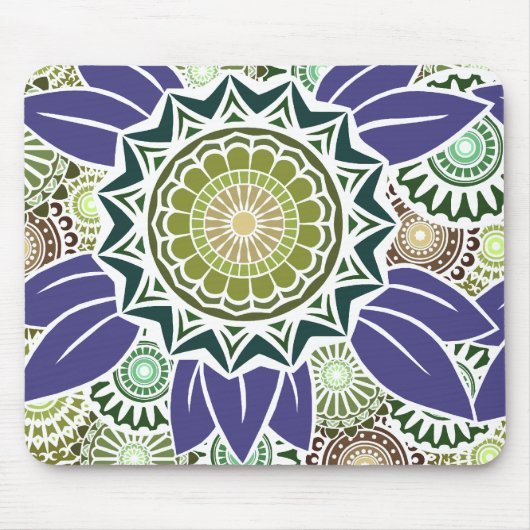 Tapis De Souris Fandango de Deco en vert et raisin (Devant)