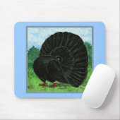 Tapis De Souris Fantail : Noir (Avec souris)
