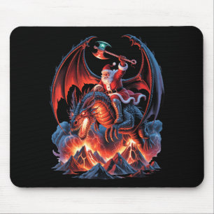 Tapis De Souris Fantaisie de Noël Ec - Santa Mystique Mmo à Cheval