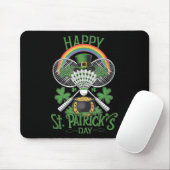 Tapis De Souris Fantastique Patricks Day Badminton Costume à quatr (Avec souris)