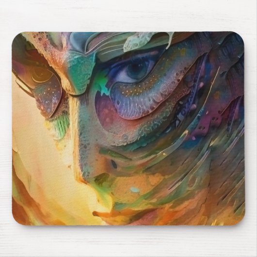 Tapis De Souris Fantastique portrait de femme (Devant)