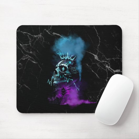 Tapis De Souris Fantasy Design | Cryptocurrency | Ethereum Marble  (Avec souris)