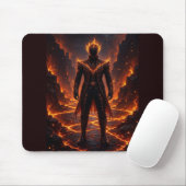 Tapis De Souris Fantasy Fire Gardien infernal (Avec souris)