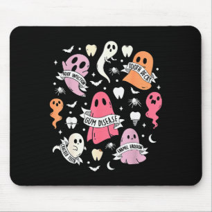Tapis De Souris Fantôme de dentiste Soky Halloween Hygiéniste dent