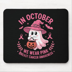 Tapis De Souris Fantôme d'Halloween En Octobre Nous Portons Nk Can
