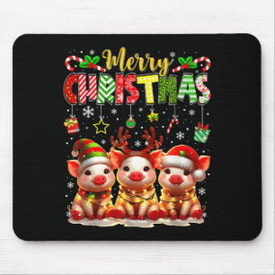 Tapis De Souris Farmer drôle Joyeux Noël Renne Père Noël Gs Fam