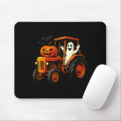 Tapis De Souris Farmer Ghost Tractor Pumpkin Soky Season Halloween (Avec souris)