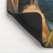 Tapis De Souris Farmer Rooster Kicking Up Dust (Coin)