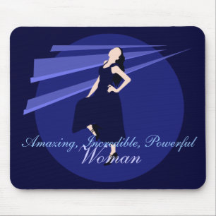 Tapis De Souris Fashiongirl en bleu