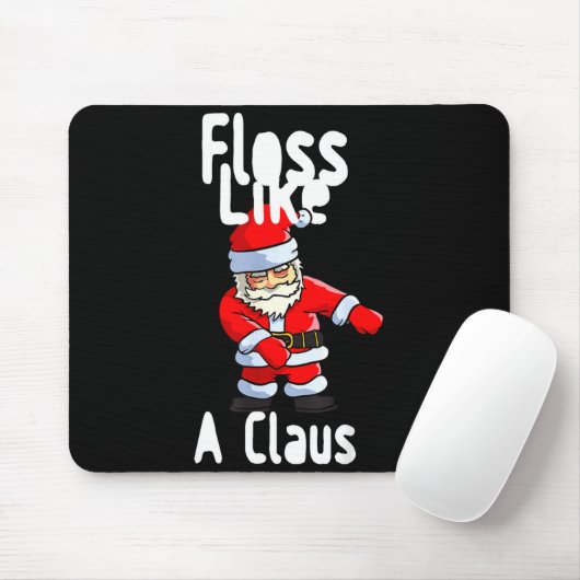 Tapis De Souris Father Christmas Floss Like A Claus Funny Santa Ug (Avec souris)