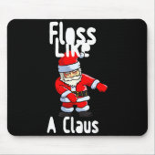 Tapis De Souris Father Christmas Floss Like A Claus Funny Santa Ug (Devant)