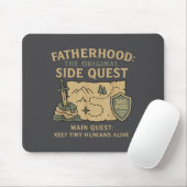 Tapis De Souris Fatherhood The Original Side Quest Dad Mode  (Avec souris)