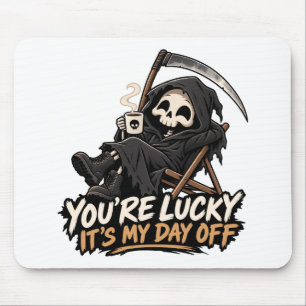 Tapis De Souris Faucheuse mignonne humour noir