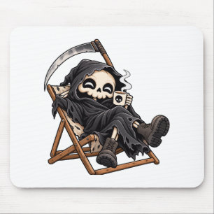 Tapis De Souris Faucheuse mignonne humour noir