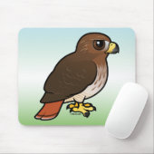Tapis De Souris faucon Rouge-coupé la queue (Avec souris)