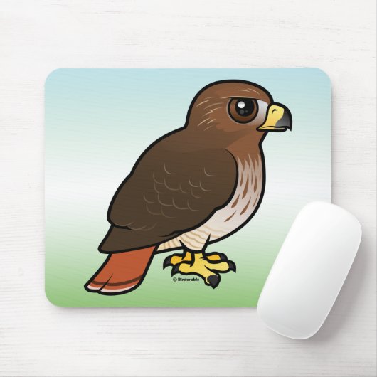 Tapis De Souris faucon Rouge-coupé la queue (Avec souris)