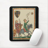 Tapis De Souris Fauconnerie, Codex Manesse du XIVe siècle (Avec souris)