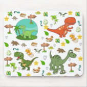 Tapis de souris faune dinosaure (Devant)
