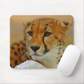Tapis De Souris Faune Mousepad de visage de guépard (Avec souris)