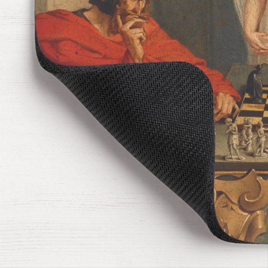 Tapis De Souris Faust Et Mephistopheles Jouent Aux Échecs (Coin)