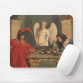 Tapis De Souris Faust Et Mephistopheles Jouent Aux Échecs (Avec souris)