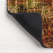 Tapis De Souris Faux Alligator Peau animale Cuir rouge Brown (Coin)