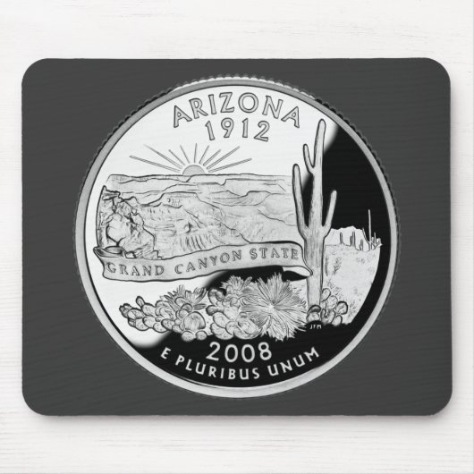 Tapis De Souris Faux Arizona State Quarter Grand Canyon State (Devant)