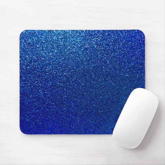 Tapis De Souris Faux Blue Parties scintillant Arrière - plan Spark (Avec souris)