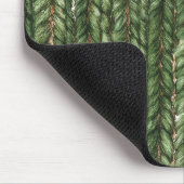 Tapis De Souris Faux fils tissés verts (Coin)