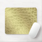 Tapis De Souris Faux Golden Alligator Skin (Avec souris)
